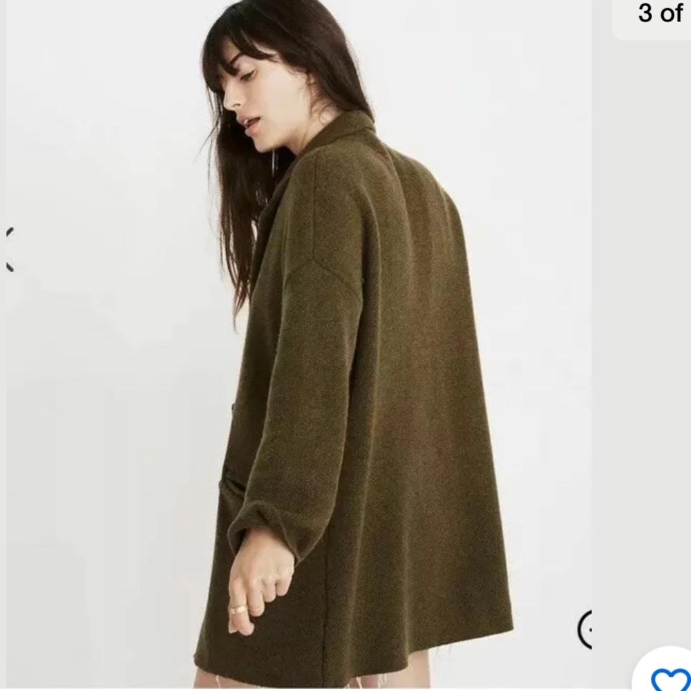 🎈last price Madewell merino blazer sweater/coat - Picture 3 of 8